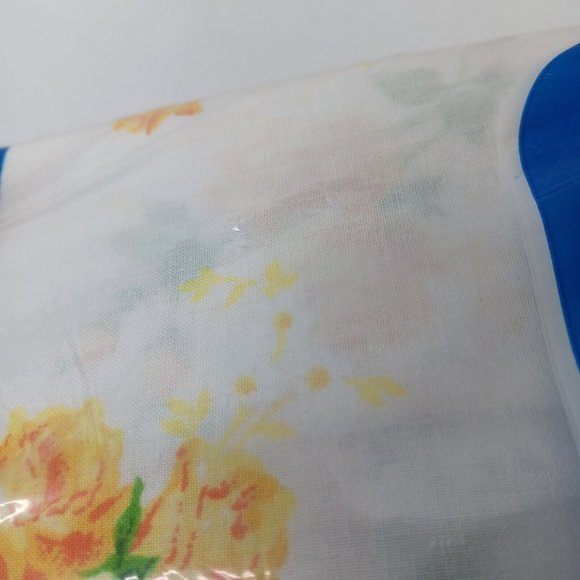 NOS Vintage Dan River Twin Fitted Sheet White Yellow Roses No Iron Fortrel NEW - Picture 5 of 6